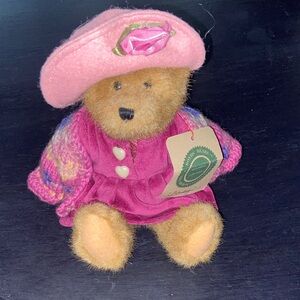 Plush Teddy Bear “Bailey” in Pink Dress & Hat